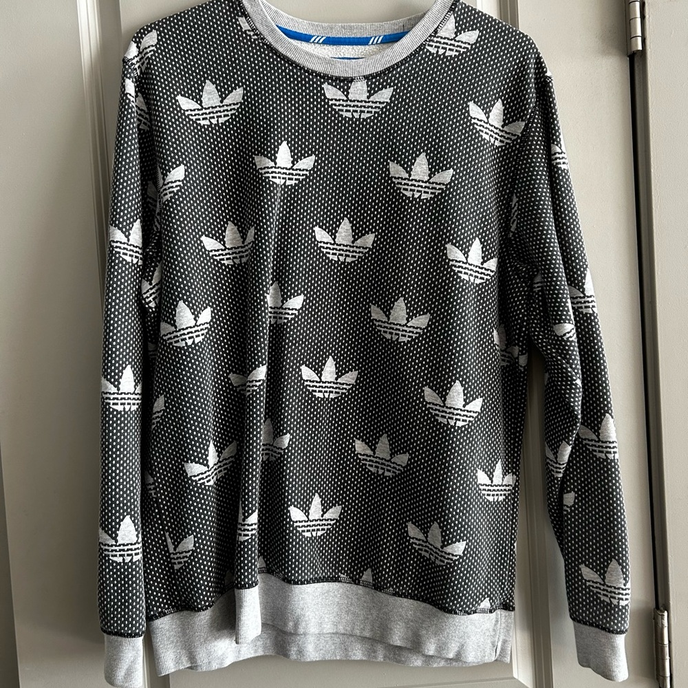 Vintage adidas logo crew neck large